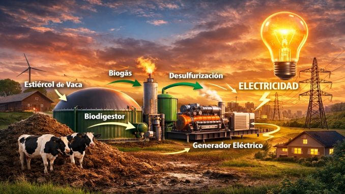 Estiércol bovino: energía renovable